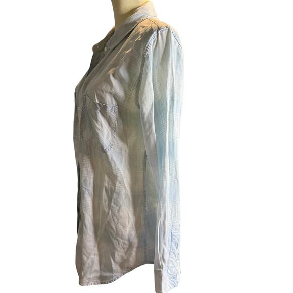 Rails Carter Shirt, Light Vintage Blue, 100% Tencel, Women's Size Medium - Picture 6 of 11